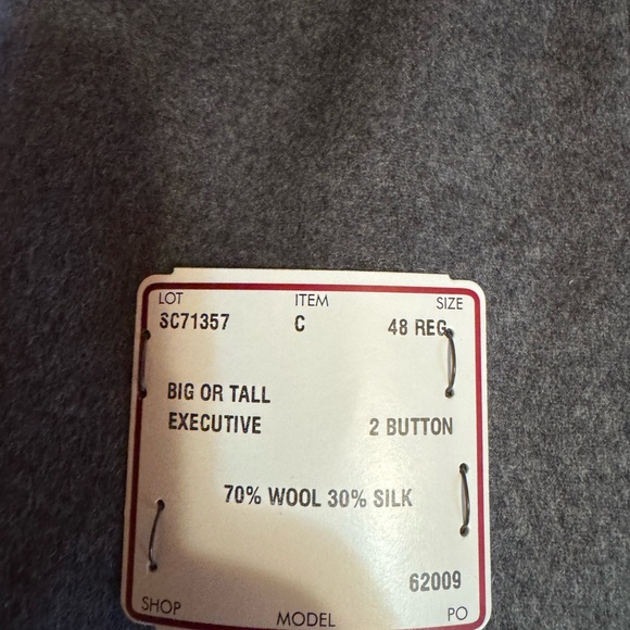 New Jos A Bank Gray Tailored Fit Wool Blazer Sport Jacket 48R Executive Collecti - Picture 2 of 14